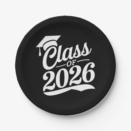 2026年卒業おめでとう 卒業式 卒業おめでとう ペーパープレート (正面)