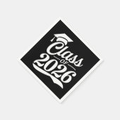 2026年卒業おめでとう 卒業式 卒業者 スタンダードカクテルナプキン (角)
