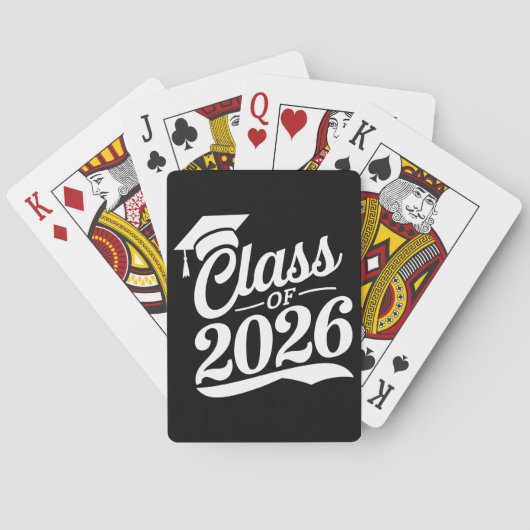 2026年卒業おめでとう 卒業式 卒業者 トランプ (裏面)