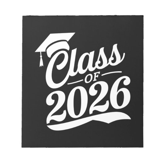 2026年卒業おめでとう 卒業式 卒業者 ノートパッド (正面)