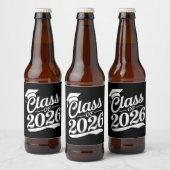 2026年卒業おめでとう 卒業式 卒業者 ビールラベル (ボトル)