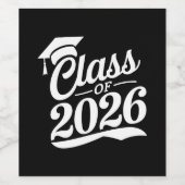 2026年卒業おめでとう 卒業式 卒業者 ワインラベル (シングルラベル)
