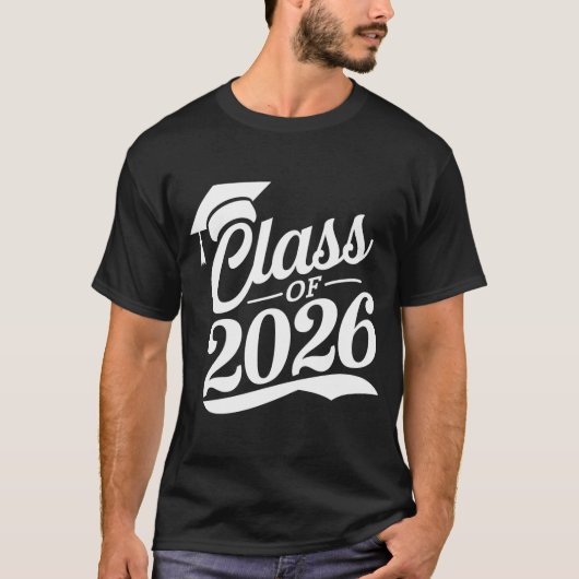 2026年卒業おめでとう 卒業式 卒業者 Tシャツ (正面)