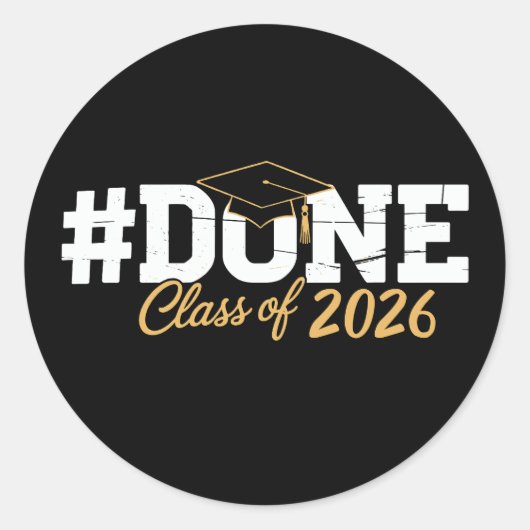 2026年卒業おめでとう 卒業生 卒園 ラウンドシール (正面)