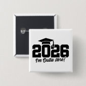 2026年卒業おめでとう 卒業記念の名言 缶バッジ (正面&裏面)