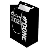 2026年卒業おめでとう！自慢の卒業生 ミディアムペーパーバッグ (正面アングル)