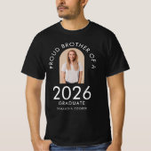 2026年卒業お兄ちゃんおめでとうフォトアーチ Tシャツ (正面)
