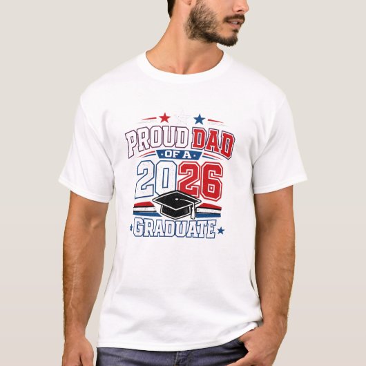 2026年卒業お父さんTシャツ Tシャツ (正面)