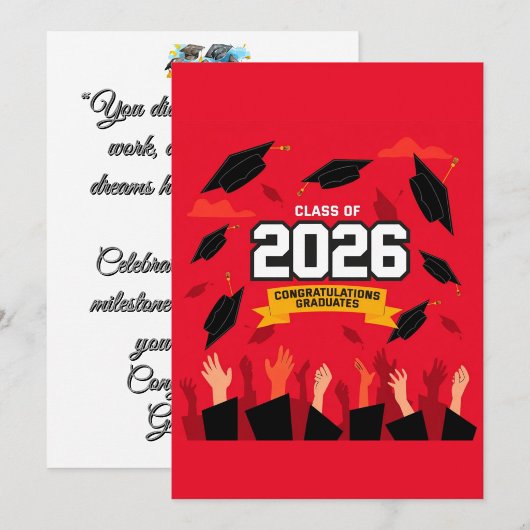 2026年卒業お祝いカード カード