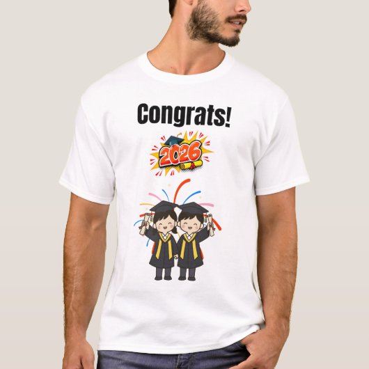 2026年卒業お祝い Tシャツ (正面)