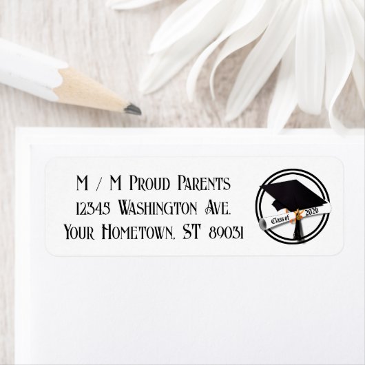 2026年卒業のキャップとディプロマクラス ラベル (インサイチュ)