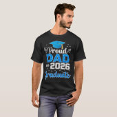 2026年卒業の自慢の息子のパパ Tシャツ (正面フル)
