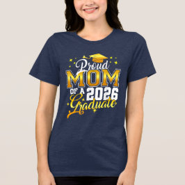 2026年卒業の自慢の息子・娘を持つお母さん 卒業おめでとう トライブレンドＴシャツ