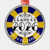 2026年卒業のTatクラス メタルオーナメント (正面)