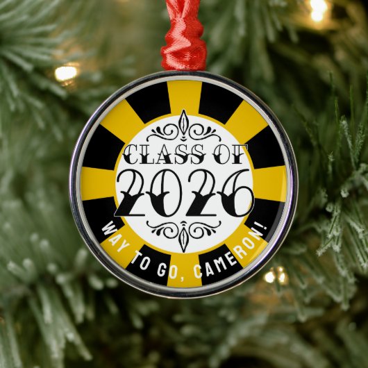 2026年卒業のTatクラス メタルオーナメント (ツリー)