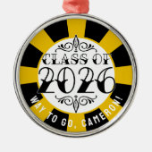 2026年卒業のTatクラス メタルオーナメント (正面)