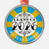 2026年卒業のTatクラス メタルオーナメント (正面)