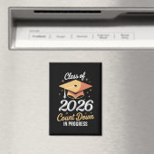 2026年卒業カウントダウン進行中 パーソナライズデザイン マグネット (インサイチュ (食洗機))