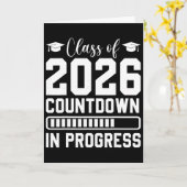 2026年卒業カウントダウン進行中 卒業生 カード (黄色い花)