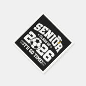 2026年卒業クラス サッカーのシニア世代 スタンダードカクテルナプキン (角)