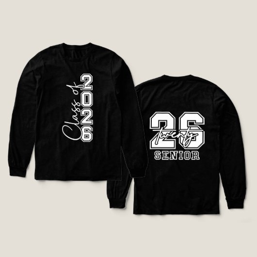 2026年卒業クラス トライブレンドTシャツ (デザイン 正面&背面)