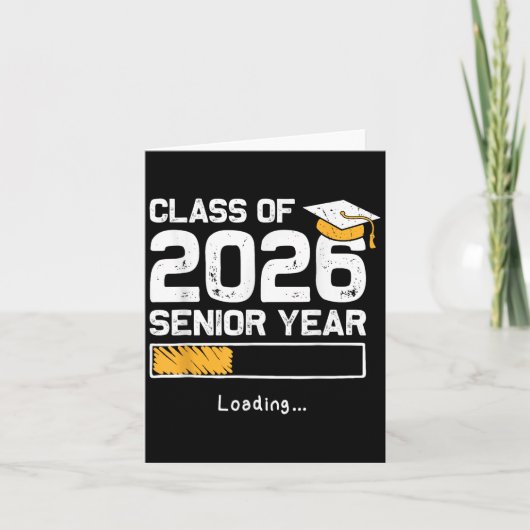 2026年卒業クラス ローディング 面白い 2026年シニア カード (正面)