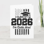 2026年卒業ダサかわフラグデザイン カード (正面)