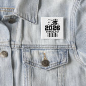 2026年卒業ディストressedフラグデザイン 缶バッジ (インサイチュ)