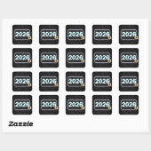 2026年卒業ネオンサインブリック スクエアシール (シート)
