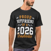 2026年卒業パーティーの自慢の彼氏 オリジナル Tシャツ (正面)