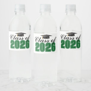 2026年卒業パーティー グリーンクラス ペットボトルラベル