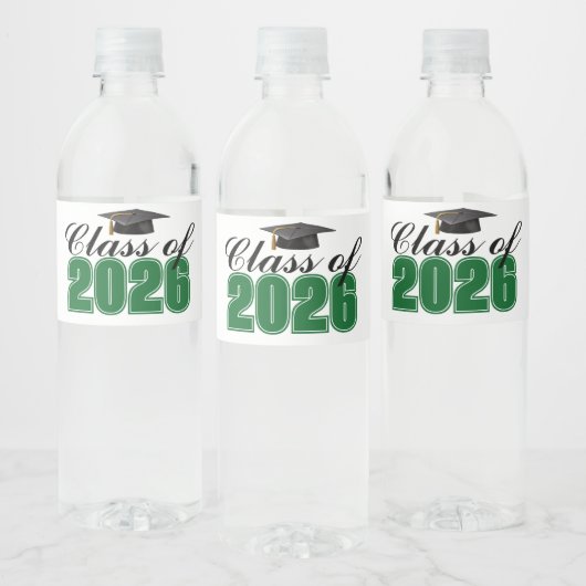 2026年卒業パーティー グリーンクラス ペットボトルラベル (ボトル)