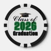 2026年卒業パーティー グリーンクラス ポーカーチップ (正面)