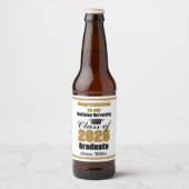 2026年卒業パーティー ゴールドクラス カスタムデザイン ビールラベル (正面)