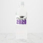 2026年卒業パーティー 紫色 ペットボトルラベル (正面)