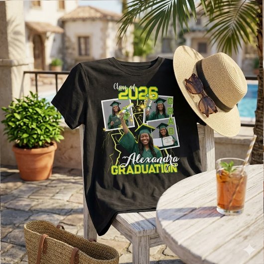 2026年卒業フォトコラージュ記念Tシャツ Tシャツ