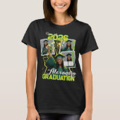 2026年卒業フォトコラージュ記念Tシャツ Tシャツ (正面)