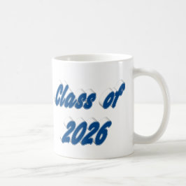 2026年卒業ブルータイポグラフィー コーヒーマグカップ