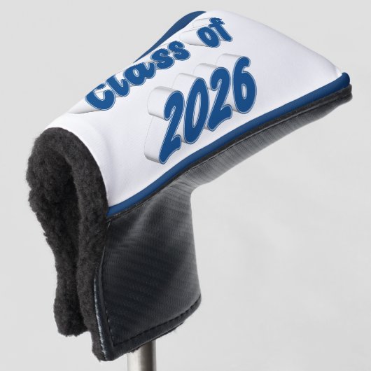 2026年卒業ブルータイポグラフィー ゴルフヘッドカバー (3/4 正面)