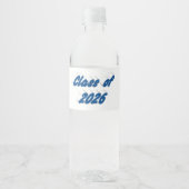 2026年卒業ブルータイポグラフィー ペットボトルラベル (正面)