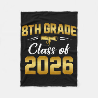 2026年卒業予定の8年生 フリースブランケット