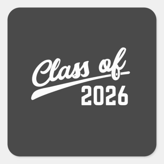 2026年卒業予定 学校  スクエアシール (正面)