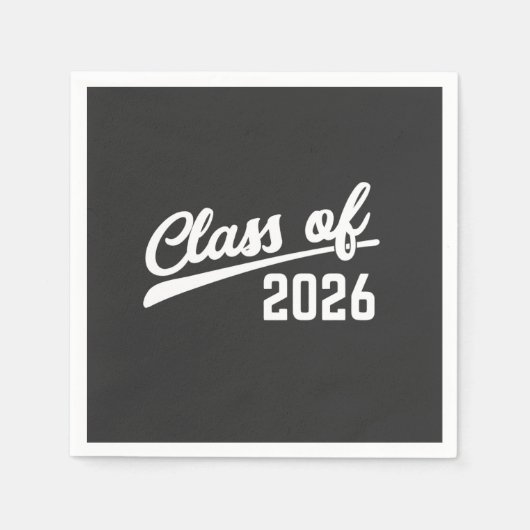 2026年卒業予定 学校 スタンダードカクテルナプキン (正面)