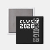 2026年卒業予定 2025年度 高校3年生 シニア マグネット (正面/裏面)