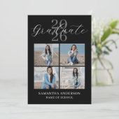 2026年卒業写真モダンスクリプト 案内状 (スタンド正面)