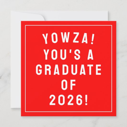 2026年卒業式おめでとう カード (正面)
