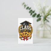 2026年卒業式お祝いデザイン コーリングカード (スタンド正面)
