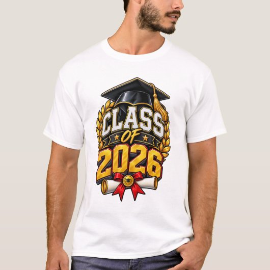 2026年卒業式お祝いデザイン Tシャツ (正面)