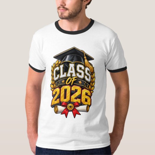 2026年卒業式お祝いデザイン Tシャツ (正面)