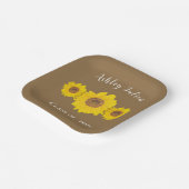 2026年卒業式ひまわりトリオ ペーパープレート (傾斜あり)